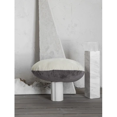 Διακοσμητικό Μαξιλάρι Φ.45 - Velvety Beige/gray Ni