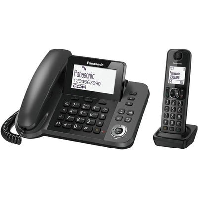 Digital Telephone Black Kx-Tgf310Exm + Wireless Di