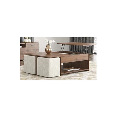  Coffe Table 120x75x40cm Melamine No 06 New Walnut