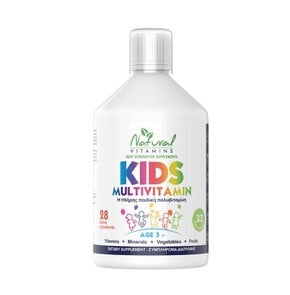 Natural Vitamins Kids Multivitamin for 3+ Age, 500