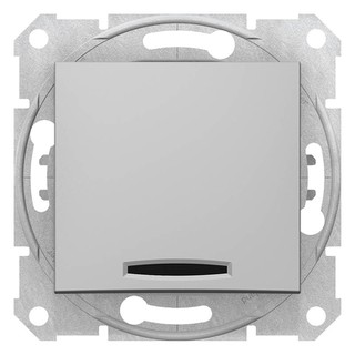 Sedna Switch A/R with Locator Light Aluminium SDN1