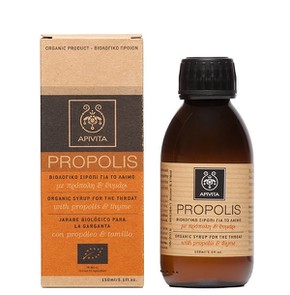 Apivita Organic Syrup with Propolis and Thyme-Βιολ