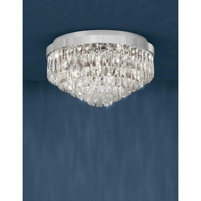 Ceiling Light Valparaiso Chromium With Transparent