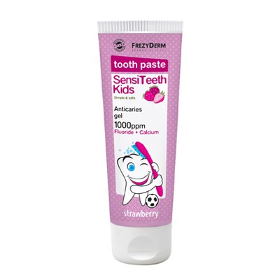 FREZYDERM SensiTeeth Kids Tooth Paste - Παιδική Οδοντόκρεμα Με Γεύση Φράουλα 1.000ppm  50ml