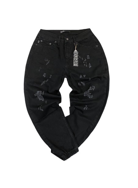 Oscar jogger jeans - black