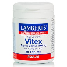 Lamberts VITEX AGNUS CASTUS 1000mg - Ρυθμιστικό ορμονών, Ακμή, 60tabs