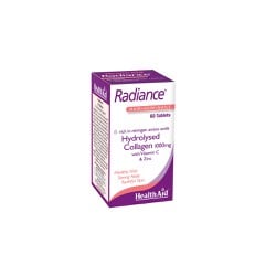 Health Aid Radiance Collagen Συμπλήρωμα Διατροφής Με Θαλάσσιο Κολλαγόνο Για Λαμπερό Δέρμα Χωρίς Ρυτίδες 60 ταμπλέτες