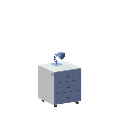 Τροχήλατη Συρταριέρα με Κλειδαριά 46x46x50cm Alfa 