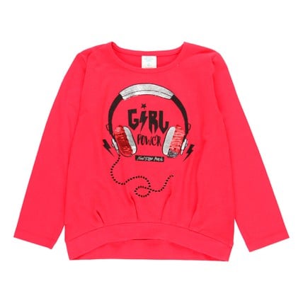 Knit T-Shirt "Bbl Music" For Girl (433099)