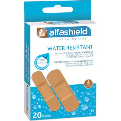 KARABINIS Alfashield Strips Water Resistant Αυτοκόλλητα Επιθέματα 20 Τεμάχια
