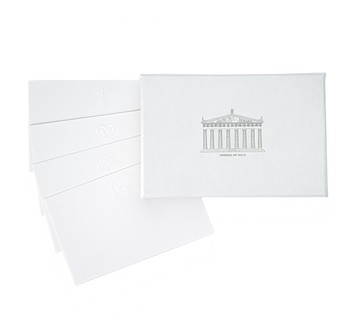 Parthenon motif personal note cards