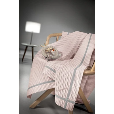 Βρεφική Κουβέρτα Πικέ Mood Pinky 110x140 guy Laroc