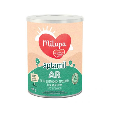 MILUPA Aptamil AR Βρεφικό Γάλα Σε Σκόνη Αντιαναγωγικό Από Τη Γέννηση 400g