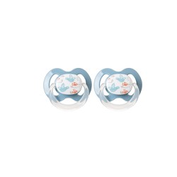 Korres Orthodontic Silicone Soothers 6-18m 2 picie