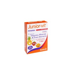 Health Aid Junior Vit Tablets Συμπλήρωμα Διατροφής Πολυβιταμινών Για Παιδιά Σε Μασώμενες Ταμπλέτες 30 ταμπλέτες