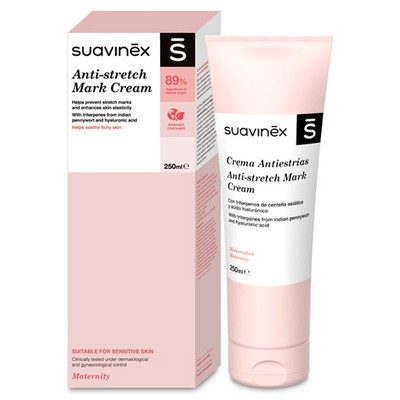 SUAVINEX Anti-Stretch Mark Cream Κρέμα Κατά Των Ραγάδων Που Προσφέρει Ελαστικότητα Του Δέρματος 250ml