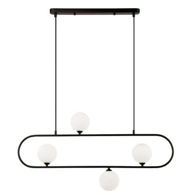 Pendant Light 4 Lights Black G9 4X25W Fancy