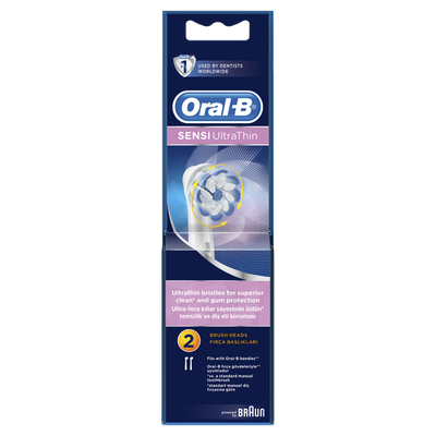 ORAL-B Ανταλλακτικές Κεφαλές Για Ηλεκτρικές Οδοντόβουρτσες Sensi Ultra x2