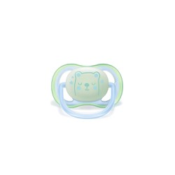 Philips Avent SCF376 / 11 Ultra Air Night Silicone Night Orthodontic Pacifier 0-6 Months 1 piece