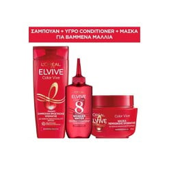 L'Oreal Paris Promo Elvive Color Vive Shampoo Shampoo For Dyed Hair 400ml + Conditioner Wonder Water 200ml + Hair Mask 300ml