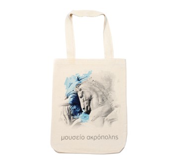 Parthenon frieze horse tote bag