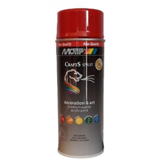 Motip Crafts Acrylic Paint Spray RAL 3000 Red 6962