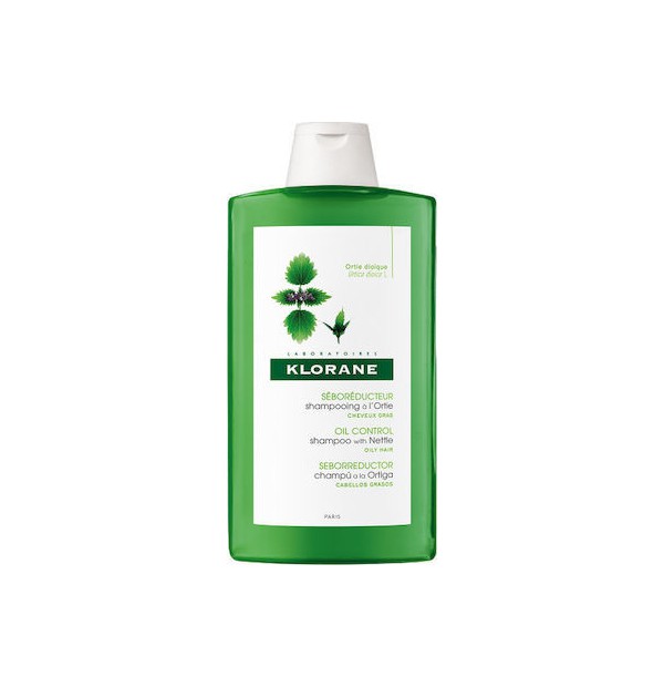 Klorane Oil Control ortie Shampoo With Nettle - Σαμπουάν για λιπαρά μαλλιά με τσουκνίδα 400ml