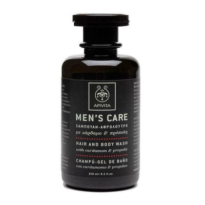 Apivita Men's Care Σαμπουάν - Αφρόλουτρο με Κάρδαμ