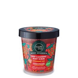 Organic Shop Body Desserts Strawberry Jam Μαρμελάδα Φράουλα Απολεπιστικό Σώματος για Βαθύ Καθαρισμό, 450ml