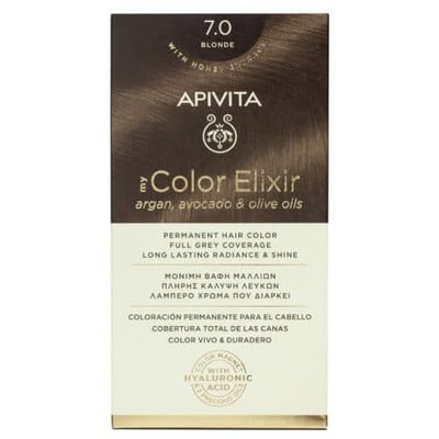 Apivita My Color Elixir 7.0 Hair Dye Natural Blond