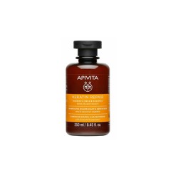 Apivita Keratin Repair Shampoo Σαμπουάν Θρέψης & Επανόρθωσης Για Ξηρά-Ταλαιπωρημένα Μαλλιά Με Μέλι & Φυτική Κερατίνη 250ml