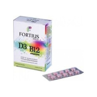 GEOPLAN Nutraceuticals Fortius D3 2500iu & B12 x30 Δισκία