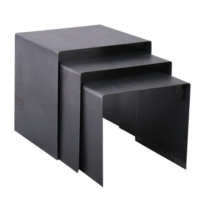 Βοηθητικά Τραπεζάκια Μεταλλικά 3τμχ. 45x40x45/43x3