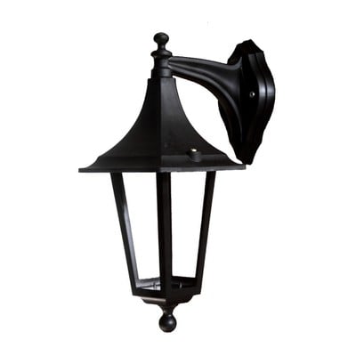Wall Light Down E27 Hexagonal Plastic Black Lp-401