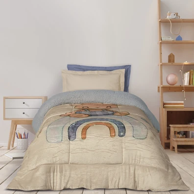 Das Kids Κουβερτοπαπλωμα 160χ220 4925 Beige, Grey 