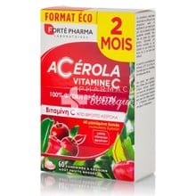Forte Pharma Acerola Vitamin C, 60 Μασώμενα Δισκία