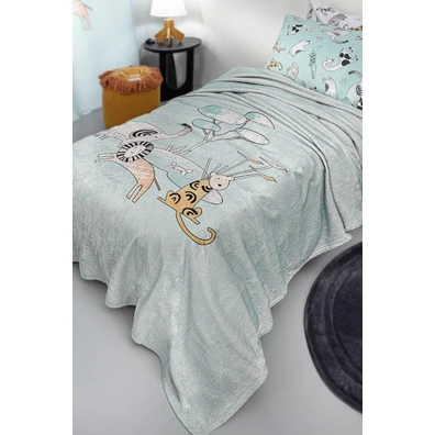 Παιδική Κουβέρτα Ultrasoft Zootopia Aqua Grey 160x