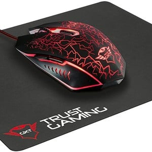 MOUSE USB TRUST GXT 783 & MOUSE PAD GAMING 
