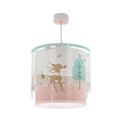 Kids Ceiling Pendant Light Loving Deer 1Xe27