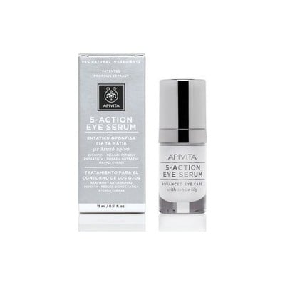 Apivita 5-Action Eye Serum με Λευκό Κρίνο 15ml