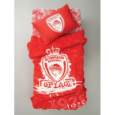 Κουβέρτα Βελουτέ Μονή Olympiacos B.c. 155x215 Velo