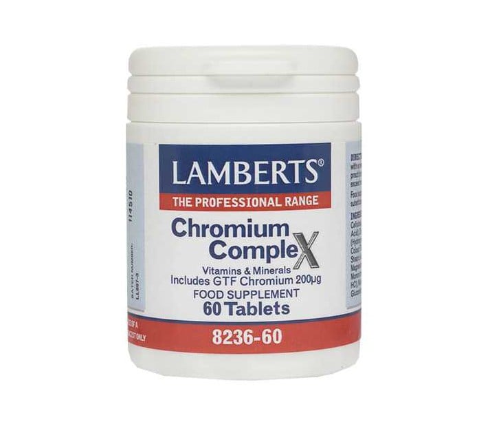 LAMBERTS CHROMIUM COMPLEX (GTF CHROMIUM 200μG) 60TABL