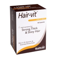 Health Aid Hair-vit Συμπλήρωμα Διατροφής 90caps.