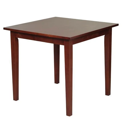 Τραπέζι MDF 80x80x74cm Naturale Καρυδί Ε7672