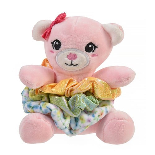 Arush teddy bear roze 3  scrunchy