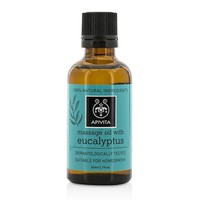 Apivita Massage Oil Eucalyptus 50ml - Λάδι Μασάζ Μ