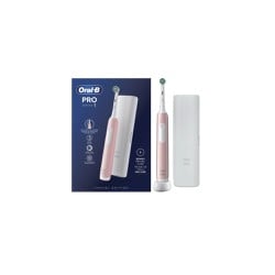 Oral-B Promo Series 1 Pink Electric Toothbrush With Timer Pink + Gift Travel Case 1 piece