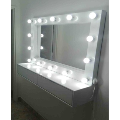 Makeup mirror hollywood 160x100 with lamps around 