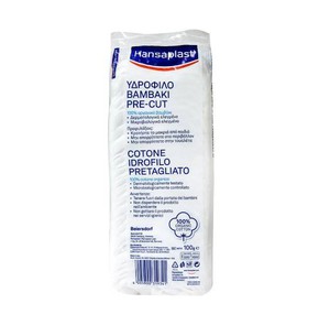 Hansaplast Pre Cut 100% Cotton, 100gr
