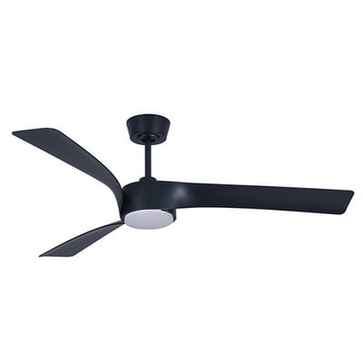 Ceiling Fan Line 132cm 1 Light Black